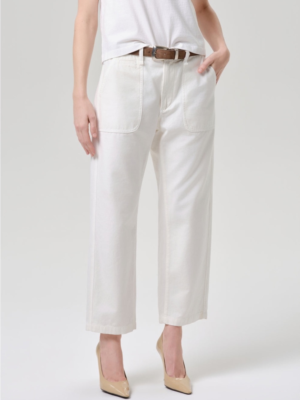 NWT Citizens of Humanity Winslow Utility Pant - Size 26, off-white